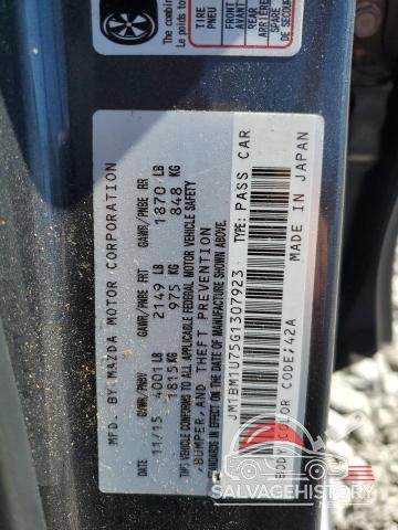 JM1BM1U75G1307923 2016 MAZDA 3 photo no. 12