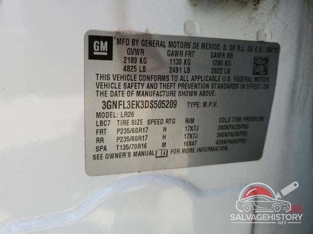 3GNFL3EK3DS505209 2013 CHEVROLET CAPTIVA photo no. 13
