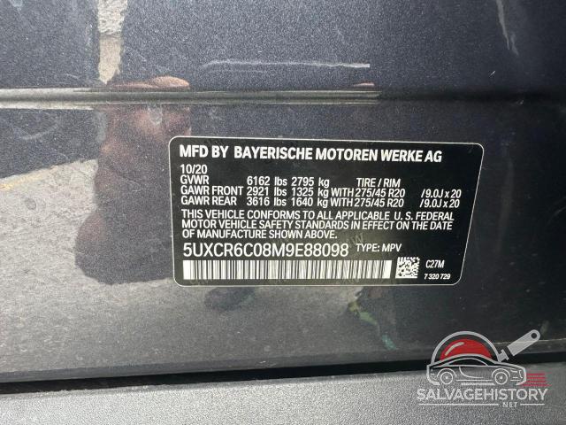 5UXCR6C08M9E88098 2021 BMW X5 photo no. 10