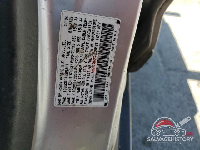 SHSRD784X4U228566 2004 HONDA CRV photo no. 13
