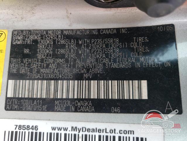 2T2GA31UX6C045035 2006 LEXUS RX330 photo no. 13