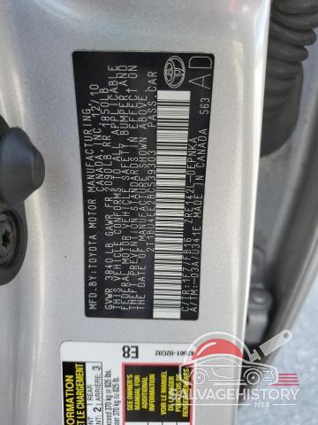 2T1BU4EE2BC539303 2011 TOYOTA COROLLA photo no. 12