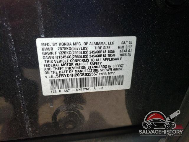 5FRYD4H20GB032557 2016 ACURA MDX photo no. 13