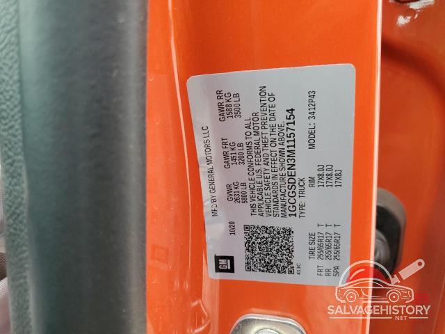 1GCGSDEN3M1157154 2021 CHEVROLET COLORADO photo no. 12