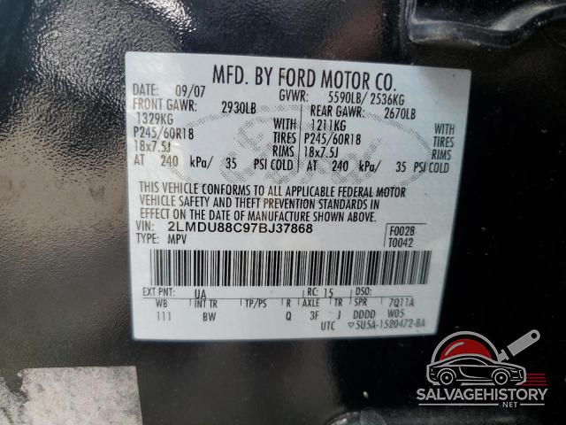 2LMDU88C97BJ37868 2007 LINCOLN MKX photo no. 12