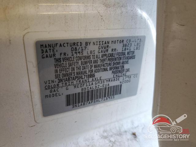 3N1AB7AP5HL718955 2017 NISSAN SENTRA photo no. 12