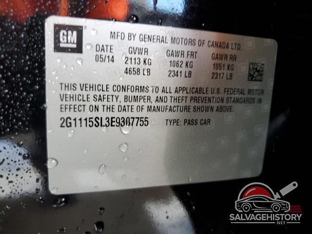 2G1115SL3E9307755 2014 CHEVROLET IMPALA photo no. 12