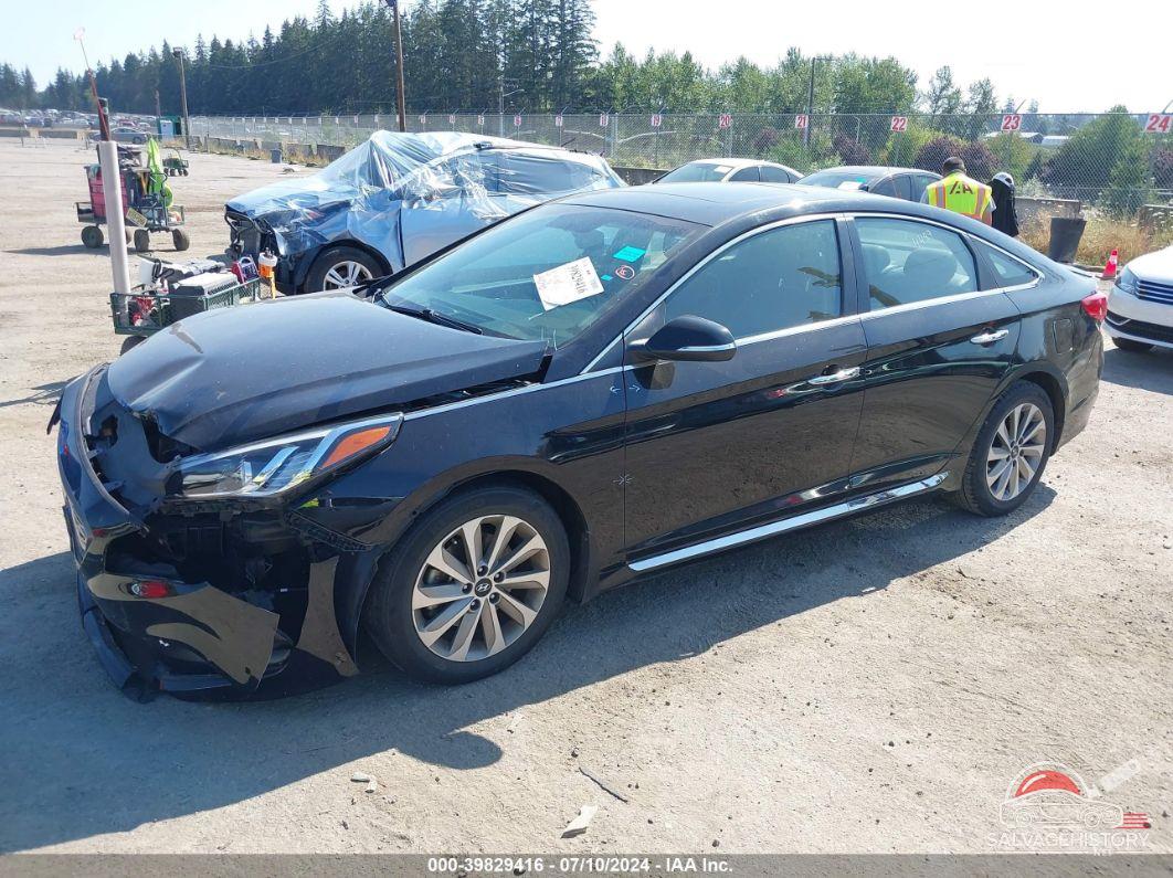 5NPE34AF2HH593995 2017 HYUNDAI SONATA photo no. 2