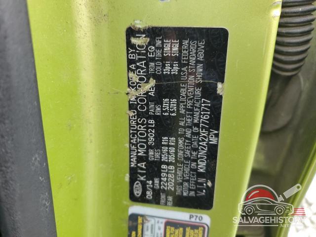KNDJN2A2XF7761717 2015 KIA SOUL photo no. 13
