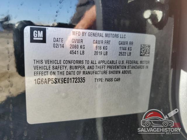 1G6AP5SX9E0172335 2014 CADILLAC CTS photo no. 12