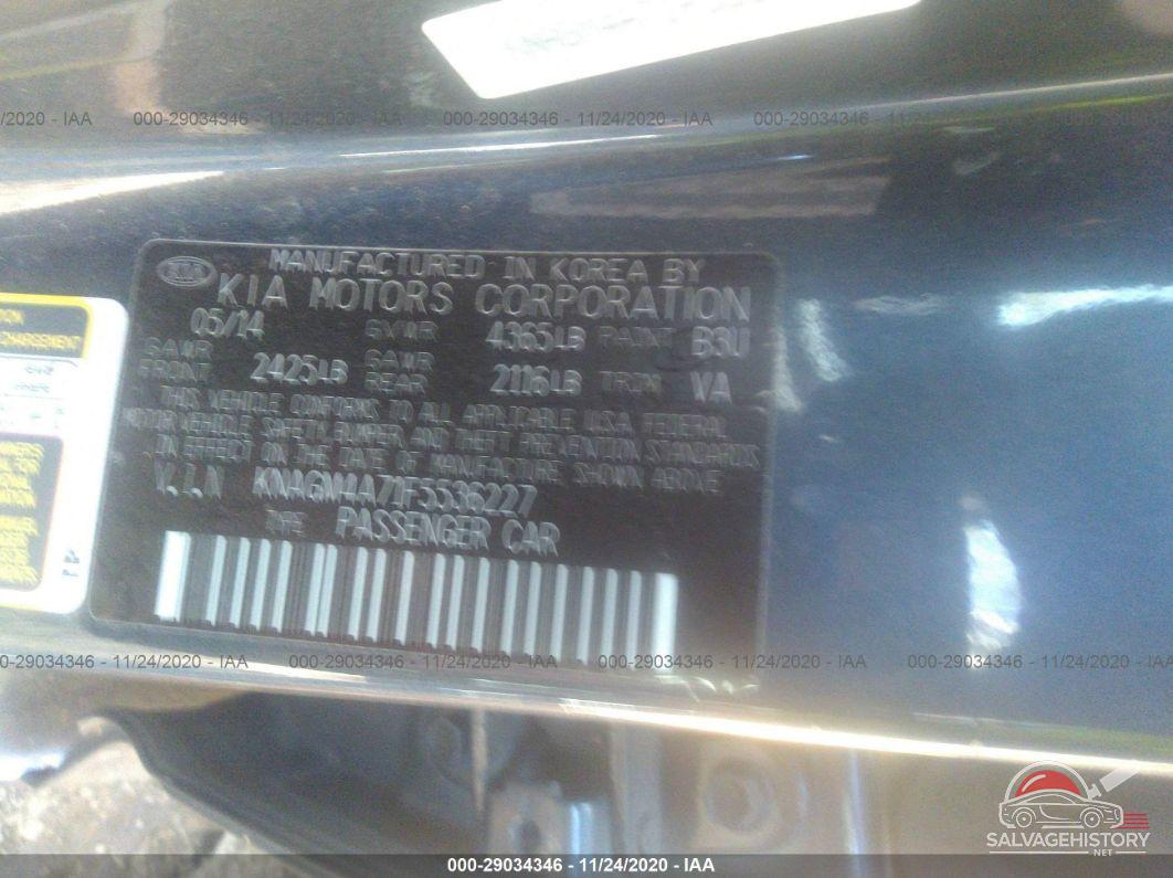KNAGM4A71F5536227 2015 KIA OPTIMA photo no. 9