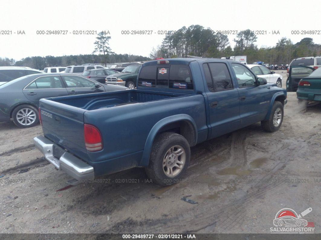 1B7HL48N52S557267 2002 DODGE DAKOTA photo no. 4