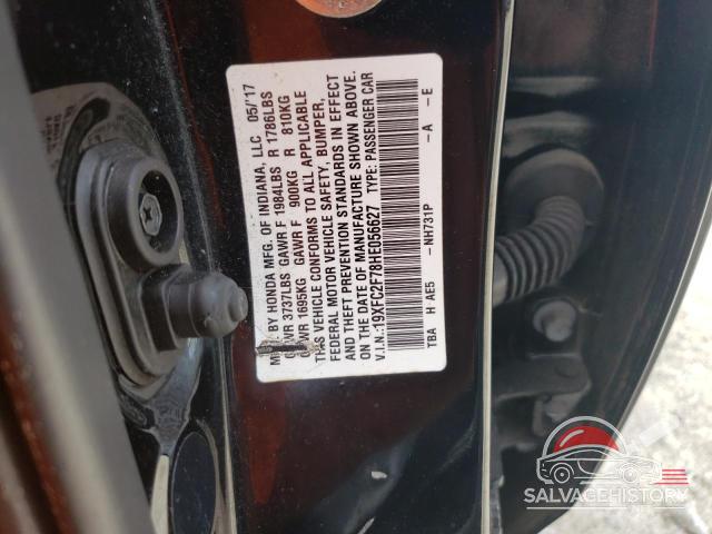 19XFC2F78HE056627 2017 HONDA CIVIC photo no. 12