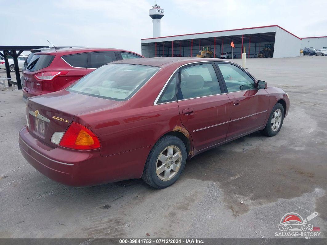 4T1BF28B52U264346 2002 TOYOTA AVALON photo no. 4