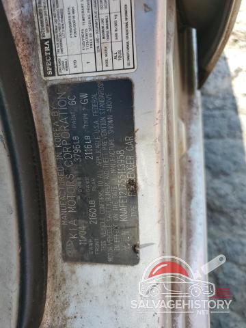 KNAFE121755113958 2005 KIA SPECTRA photo no. 12