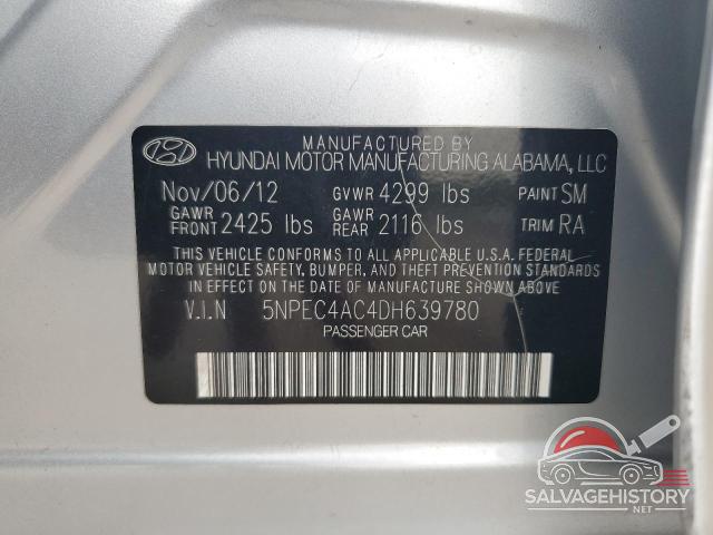 5NPEC4AC4DH639780 2013 HYUNDAI SONATA photo no. 12