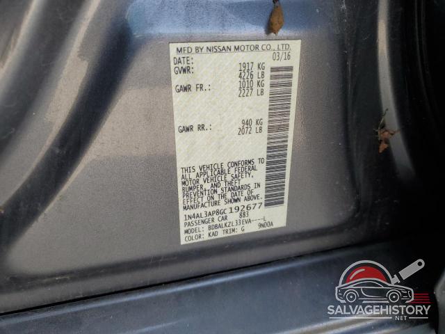 1N4AL3AP8GC192677 2016 NISSAN ALTIMA photo no. 12