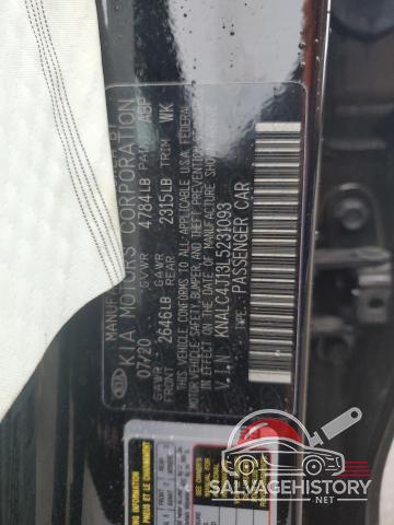 KNALC4J13L5231093 2020 KIA CADENZA photo no. 12