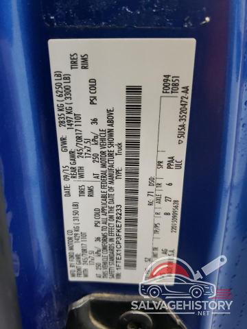 1FTEX1CP3FKE78233 2015 FORD F-150 photo no. 12
