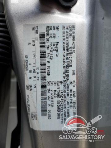 1FADP3K2XEL378710 2014 FORD FOCUS photo no. 12