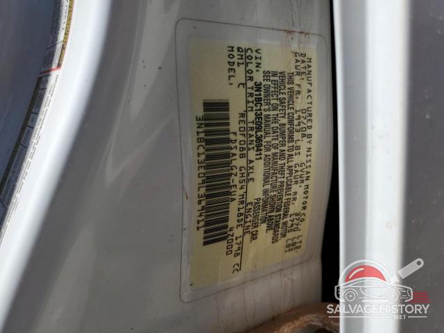 3N1BC13E09L369411 2009 NISSAN VERSA photo no. 12