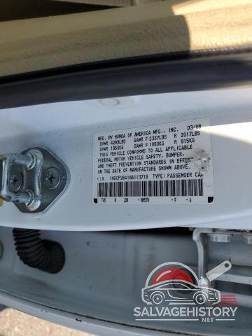 1HGCP26418A113719 2008 HONDA ACCORD photo no. 13