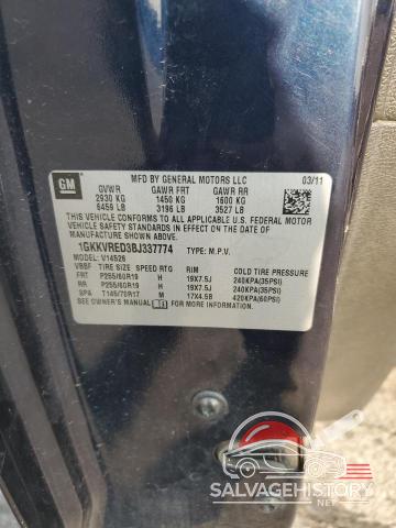 1GKKVRED3BJ337774 2011 GMC ACADIA photo no. 13