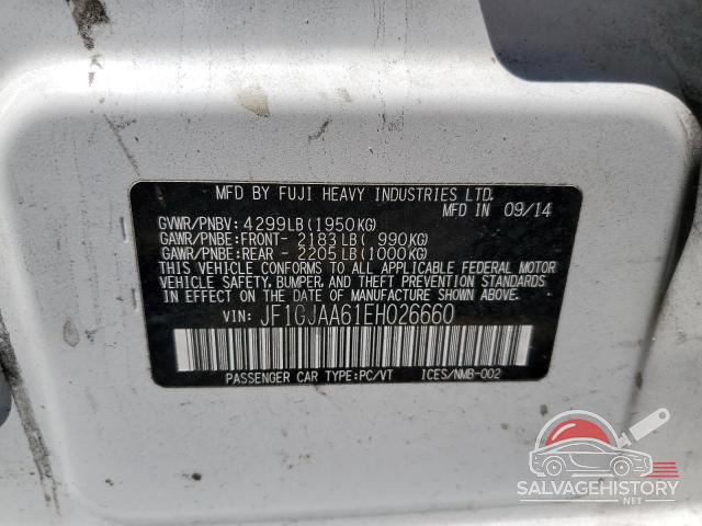 JF1GJAA61EH026660 2014 SUBARU IMPREZA photo no. 12