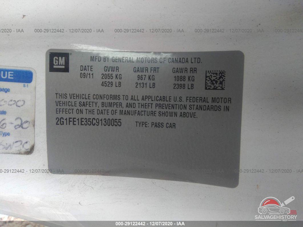 2G1FE1E35C9130055 2012 CHEVROLET CAMARO photo no. 9