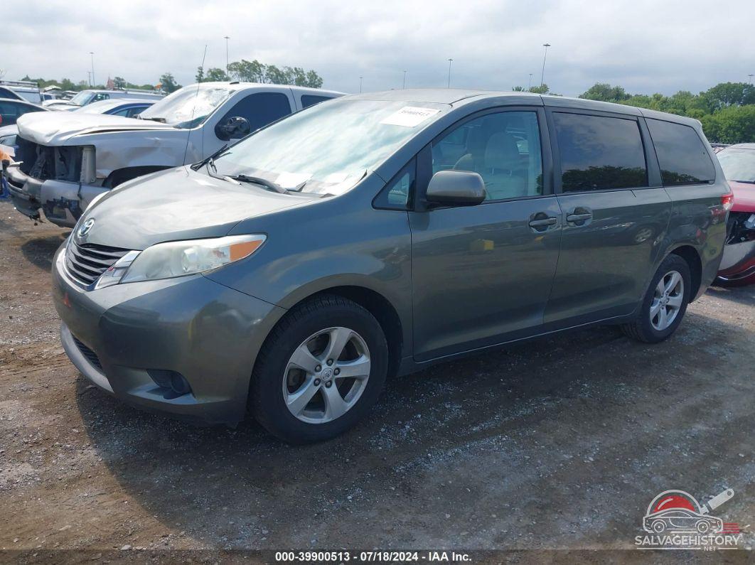 5TDKA3DC6CS013624 2012 TOYOTA SIENNA photo no. 2