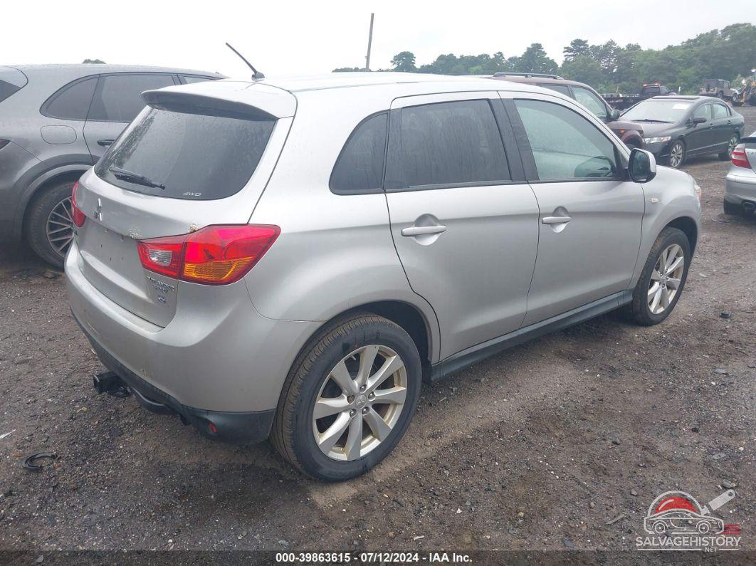 4A4AR3AU5EE024570 2014 MITSUBISHI OUTLANDER SPORT photo no. 4
