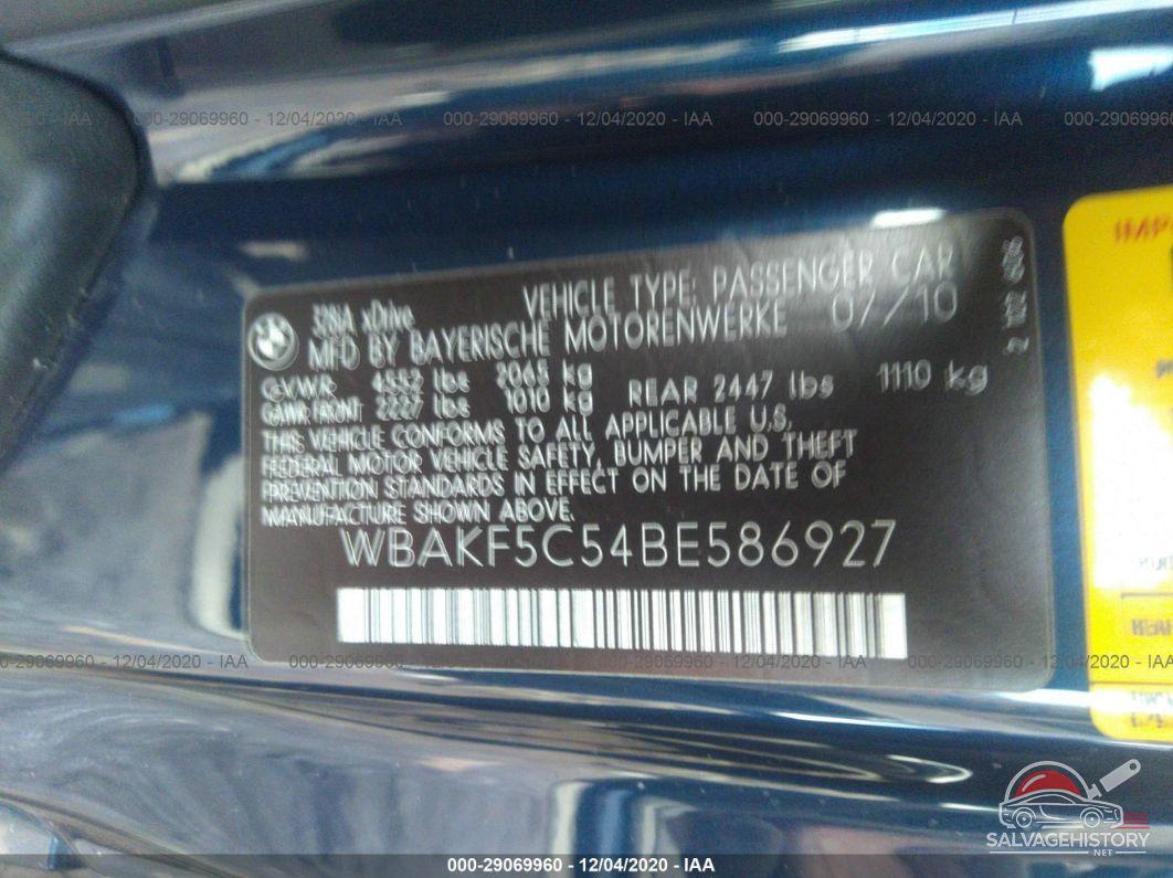 WBAKF5C54BE586927 2011 BMW 3 SERIES photo no. 9