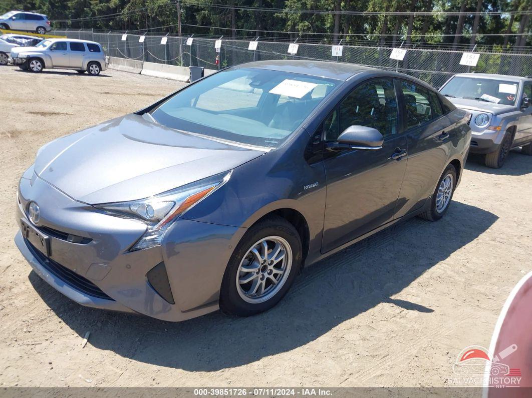 JTDKARFU6H3542931 2017 TOYOTA PRIUS photo no. 2