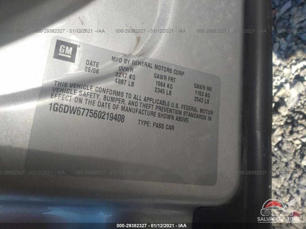 1G6DW677560219408 2006 CADILLAC STS photo no. 9
