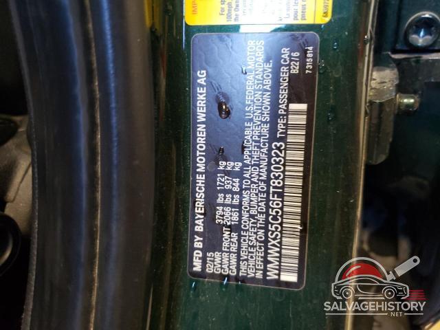 WMWXS5C56FT830323 2015 MINI COOPER photo no. 12
