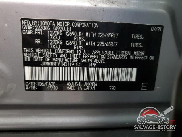 JTMRWRFV1MD119154 2021 TOYOTA RAV4 photo no. 13