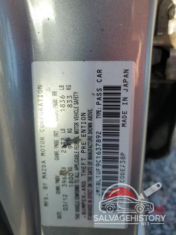 JM1BL1UF9C1637892 2012 MAZDA 3 photo no. 12