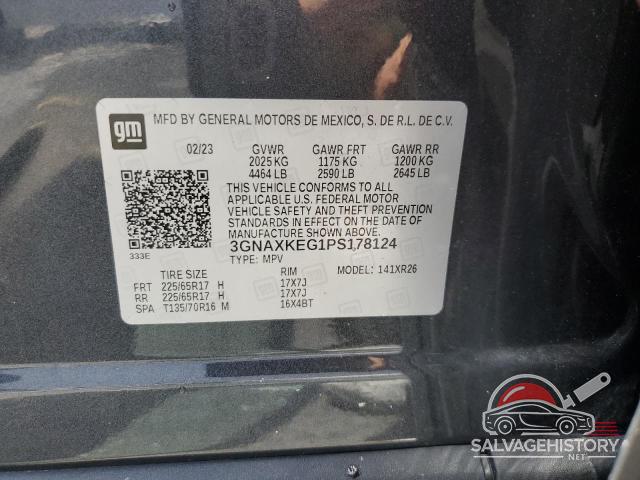 3GNAXKEG1PS178124 2023 CHEVROLET EQUINOX photo no. 14