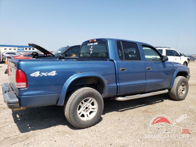 1D7HG38N34S770130 2004 DODGE DAKOTA photo no. 3