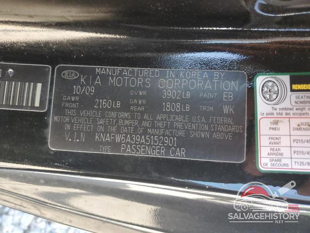 KNAFW6A39A5152901 2010 KIA FORTE photo no. 12
