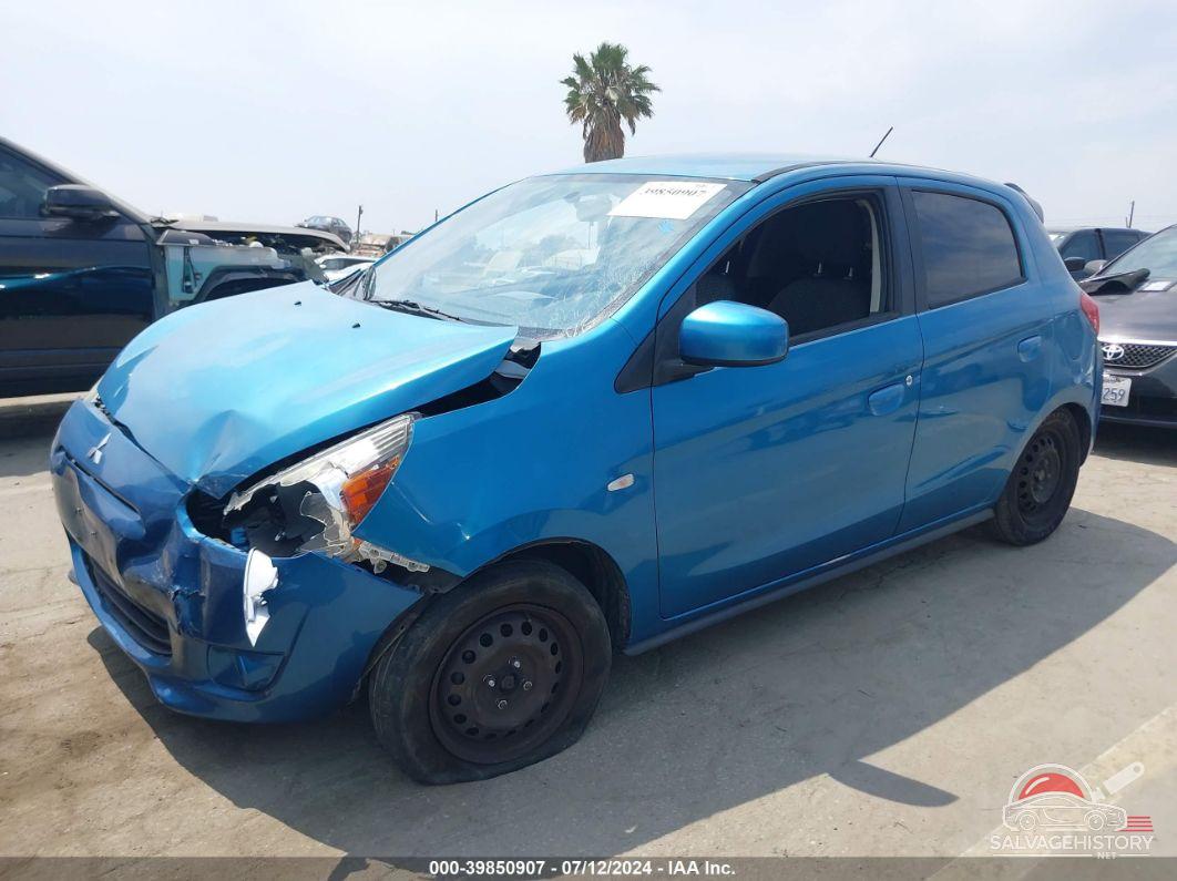 ML32A3HJ9FH058173 2015 MITSUBISHI MIRAGE photo no. 2
