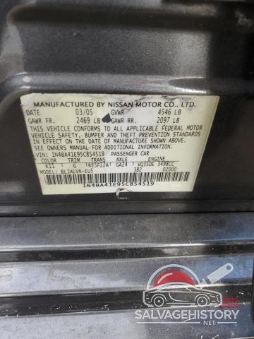 1N4BA41E95C854519 2005 NISSAN MAXIMA photo no. 13
