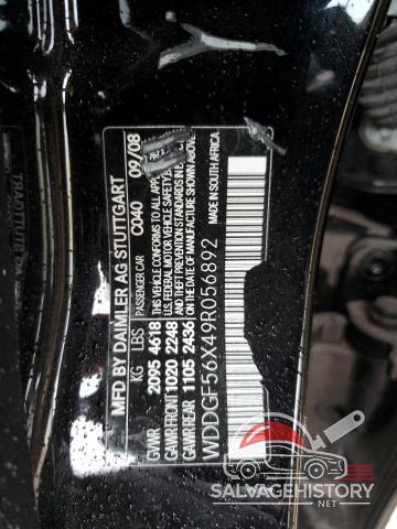 WDDGF56X49R056892 2009 MERCEDES-BENZ C-CLASS photo no. 12