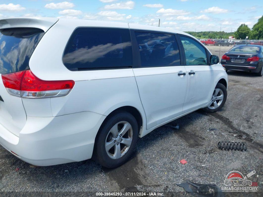 5TDZK3DC3CS185735 2012 TOYOTA SIENNA photo no. 4