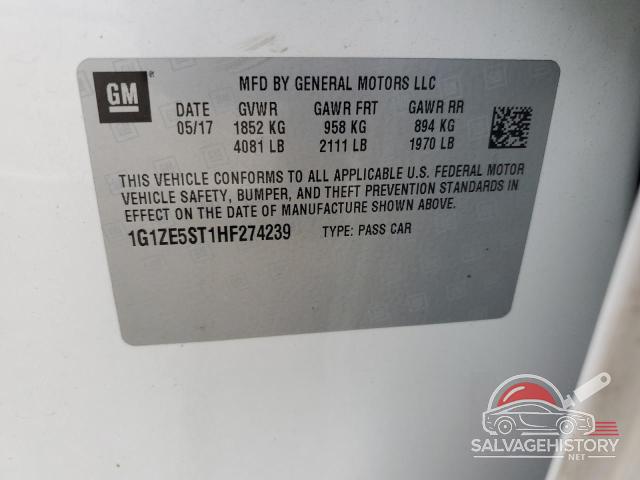 1G1ZE5ST1HF274239 2017 CHEVROLET MALIBU photo no. 12