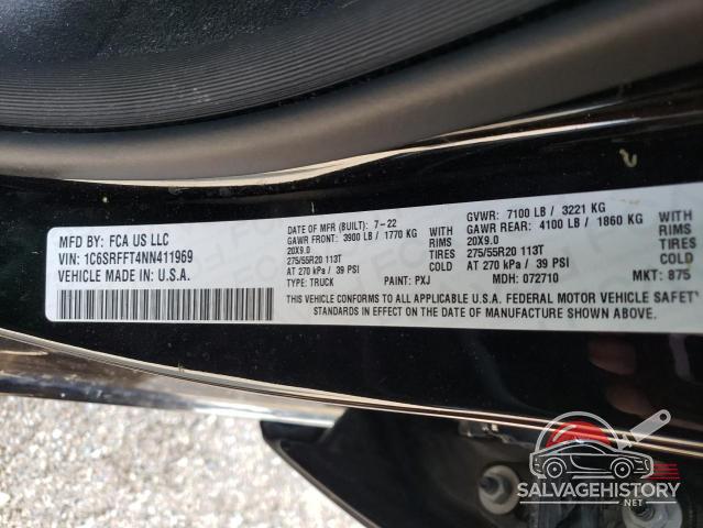 1C6SRFFT4NN411969 2022 RAM 1500 photo no. 13