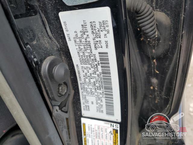 JTEBU14R658050742 2005 TOYOTA 4RUNNER photo no. 12