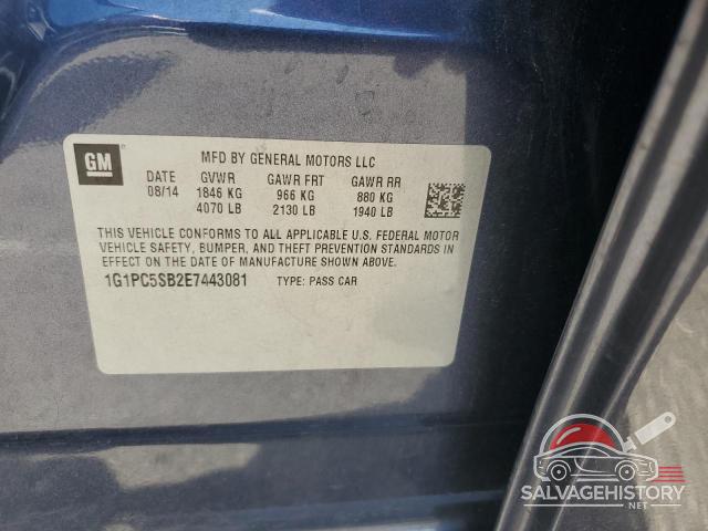 1G1PC5SB2E7443081 2014 CHEVROLET CRUZE photo no. 12