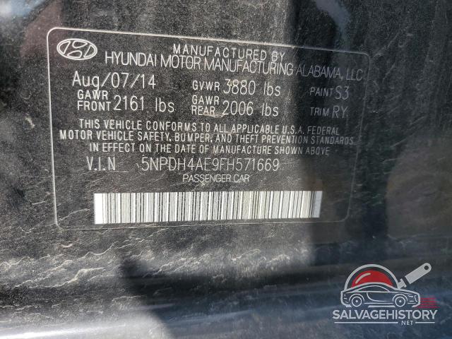 5NPDH4AE9FH571669 2015 HYUNDAI ELANTRA photo no. 13