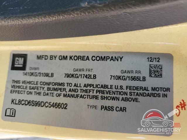 KL8CD6S99DC546602 2013 CHEVROLET SPARK photo no. 12